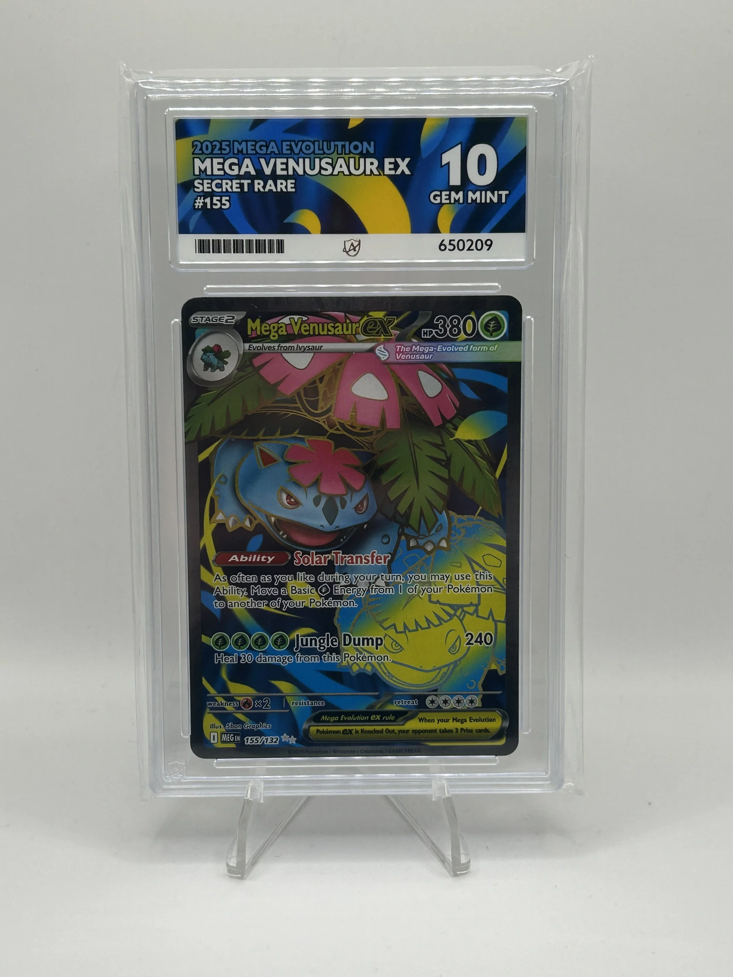 🌿 Mega Venusaur EX SR 155/132 – ACE 10 (English)