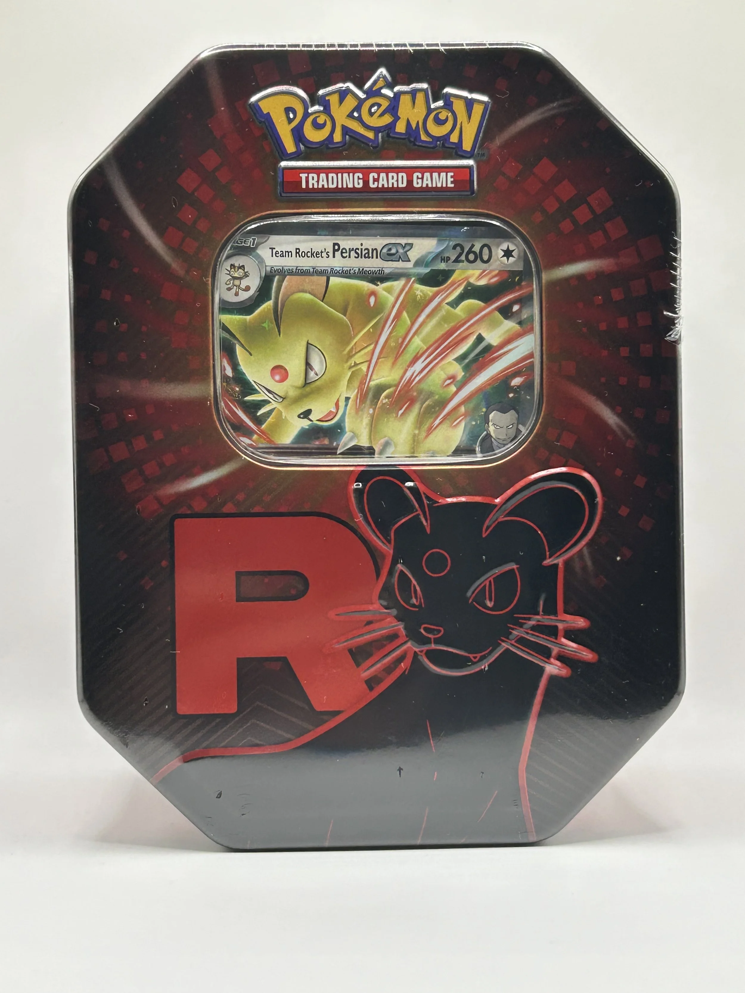 🐾 Team Rocket’s Persian EX Tin – English