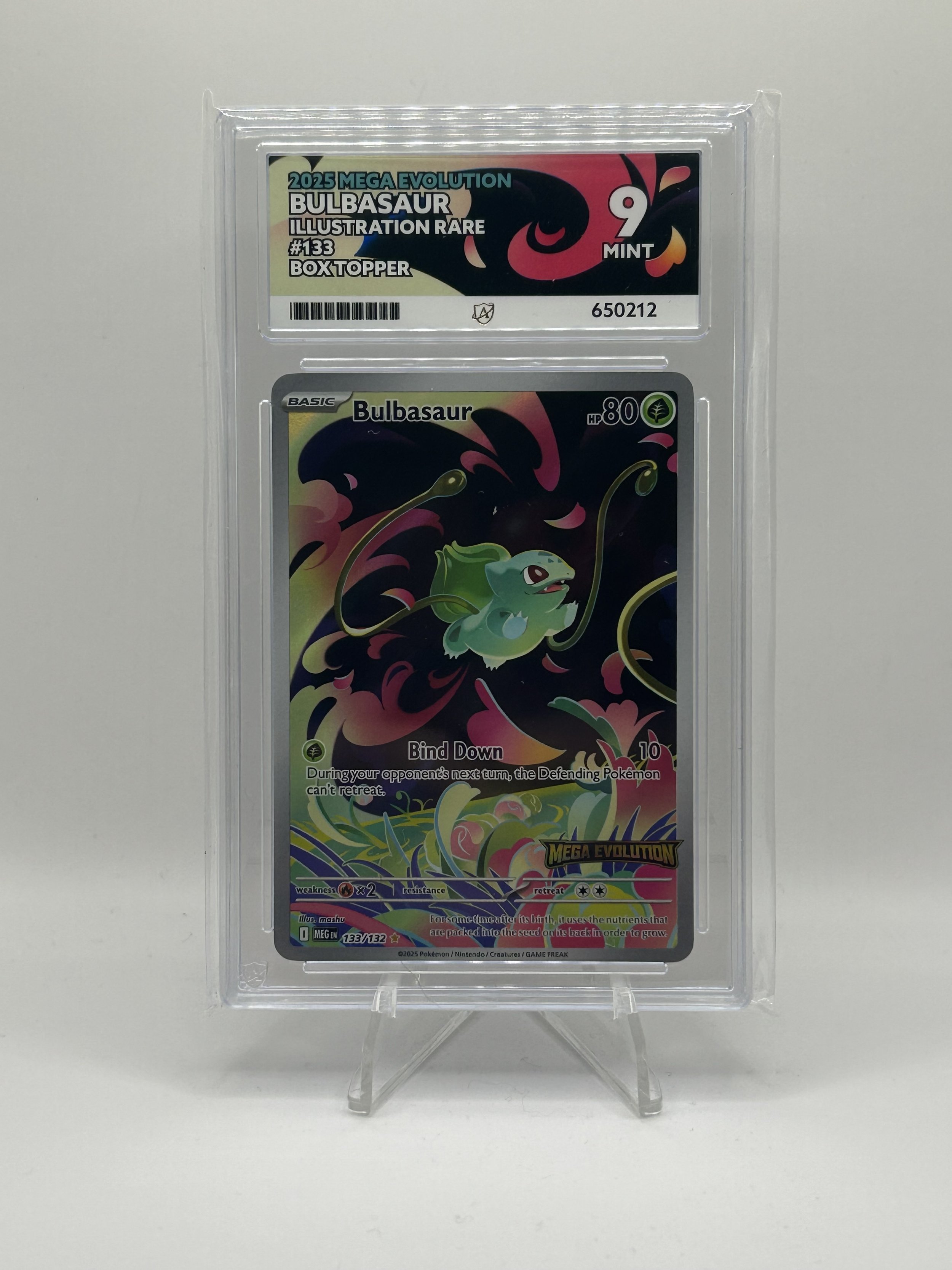 🌱 Bulbasaur Stamped IR 133/132 – ACE 9 (English)