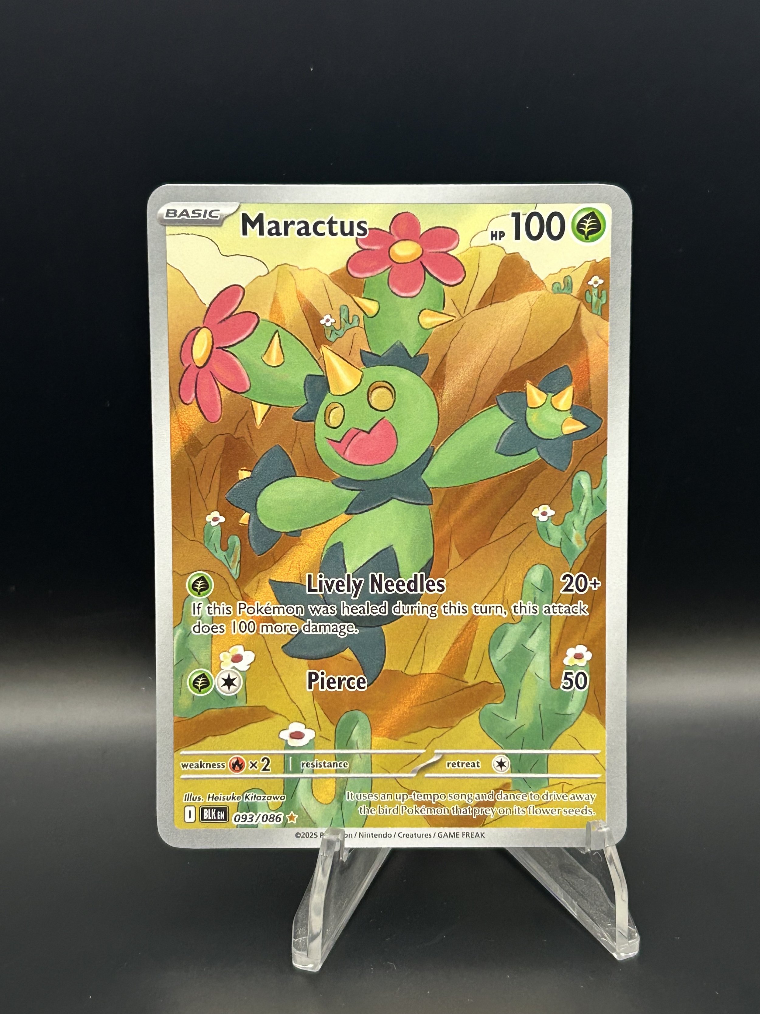 Maractus 093/086 Illustration Rare Black Bolt NM-LP