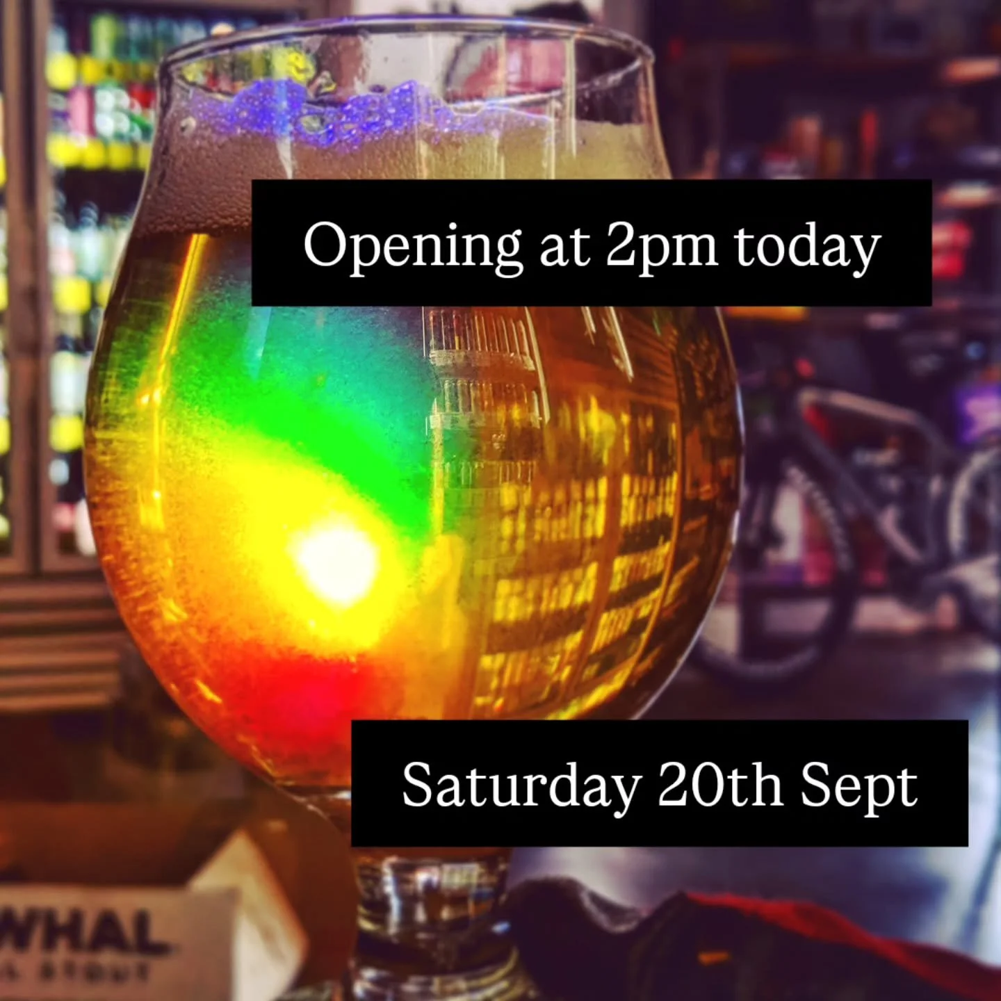 We are opening a little later than normal today Colchester! We won't be open until 2pm today for your craft beer needs.