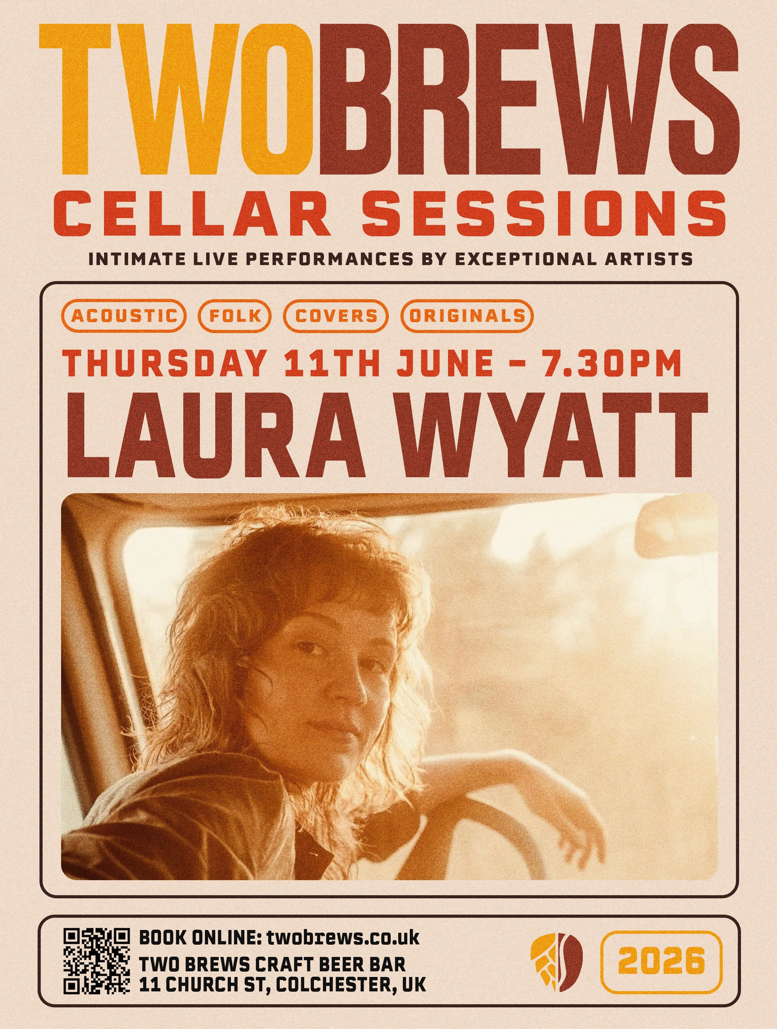 IT'S HAPPENING!

You asked for live music, we booked the best. Two Brews: Cellar Sessions has it's inaugural gig on Thursday 11th of June and we're thrilled to have the incredibly talented local legend Laura Wyatt popping our gig cherry!

Expect a so