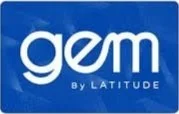 GEM by LATITUDE logo on a blue background.