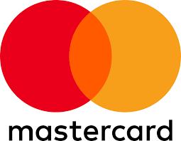 Mastercard logo with two overlapping circles, one red and one orange, and the word 'mastercard' beneath them.