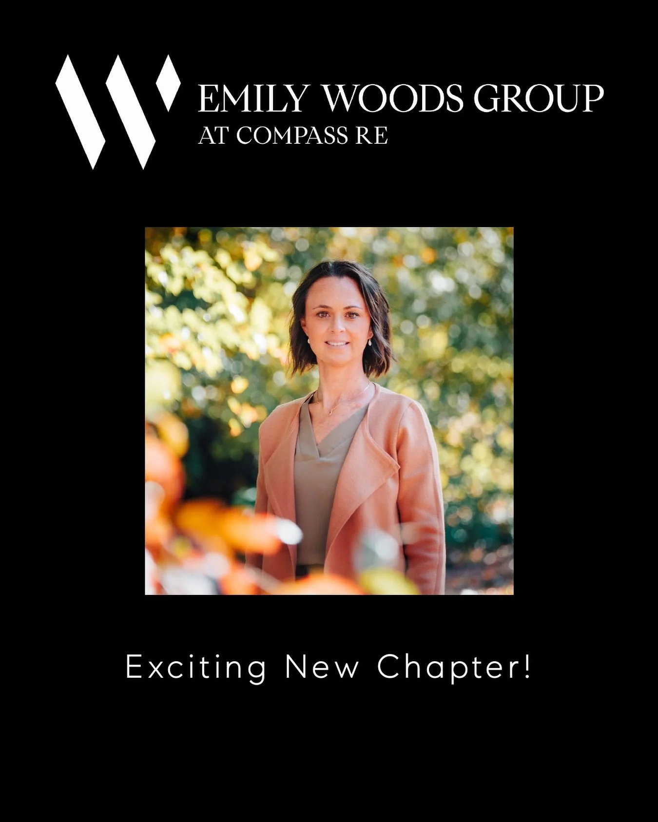 Check out the new logo!!

This has been such an exciting time and I&rsquo;m thankful for the outpouring of support as I begin this next chapter!

The Emily Woods Group is a team powered by Compass Real Estate serving the Greater Philadelphia region i