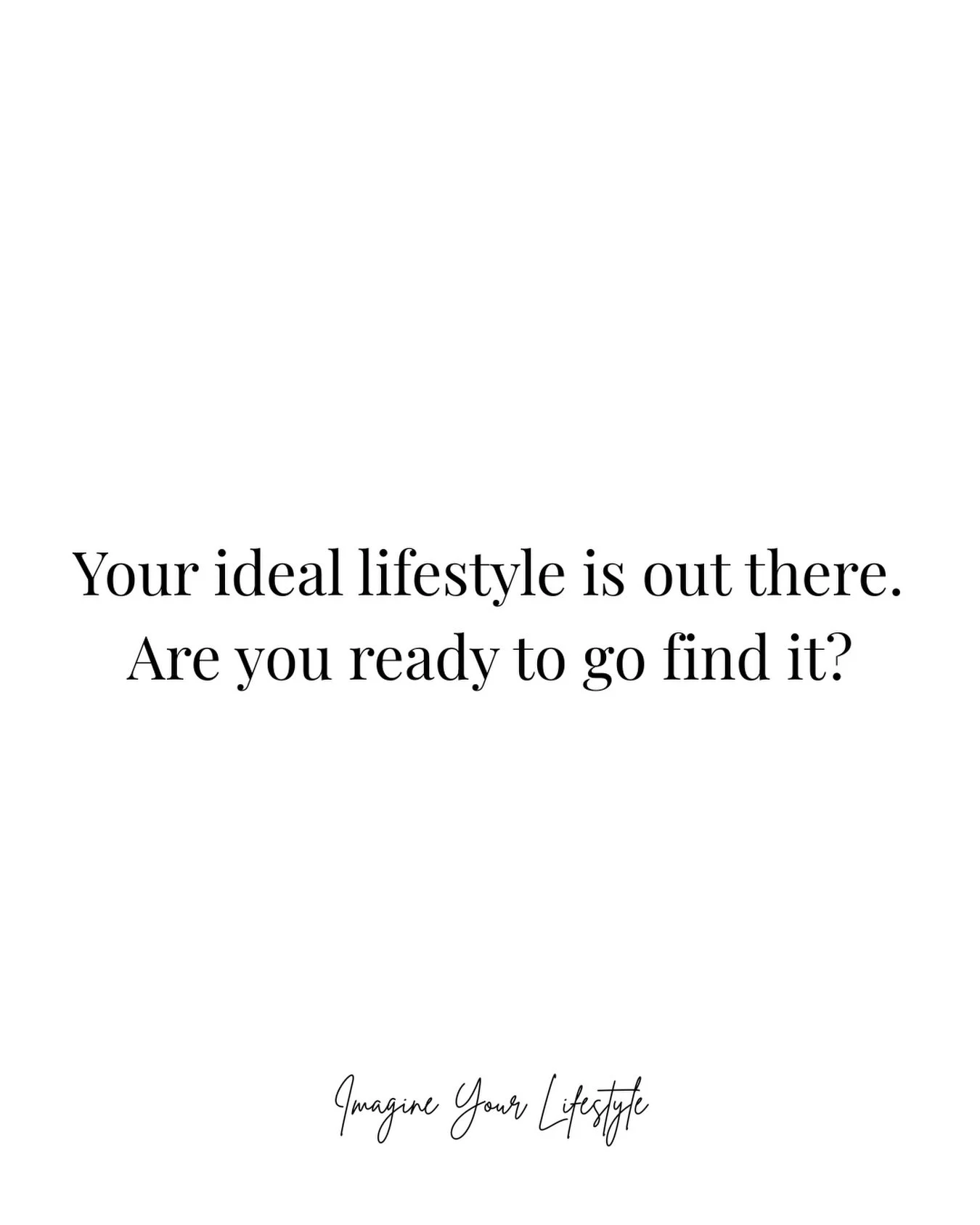 What are you waiting for?!

So many people dream of their ideal lifestyle and the ideal home to compliment it. 

&lsquo;Someday&hellip;&rsquo;

Are you waiting for that perfect moment to knock on your door and give you permission to go live your best