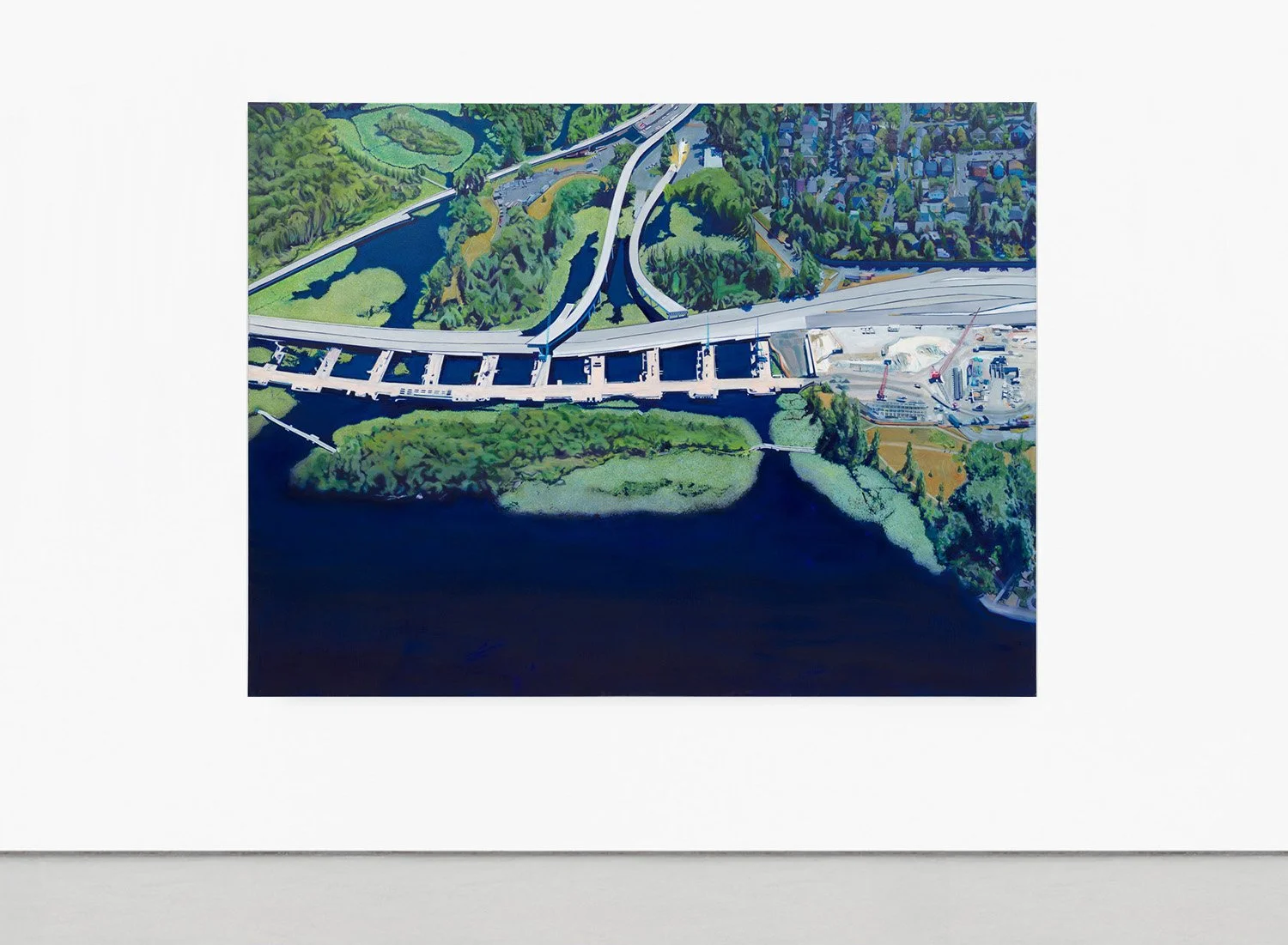 Paved Paradise, 2025, oil on canvas, 75 x 100 inches