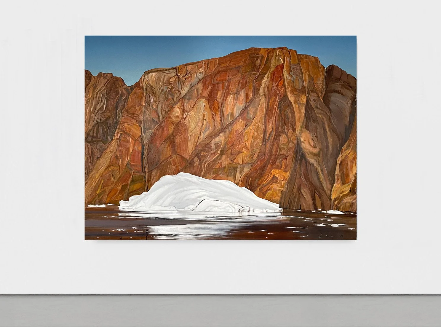 Kiatassuaq Island, 2025, oil on canvas, 75 x 102 inches