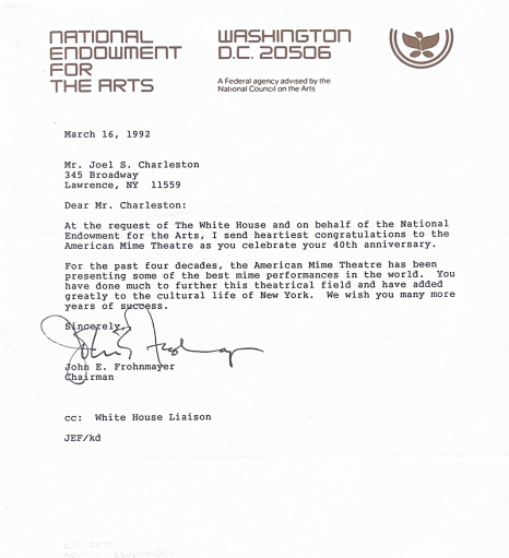 Letter from N.E.A