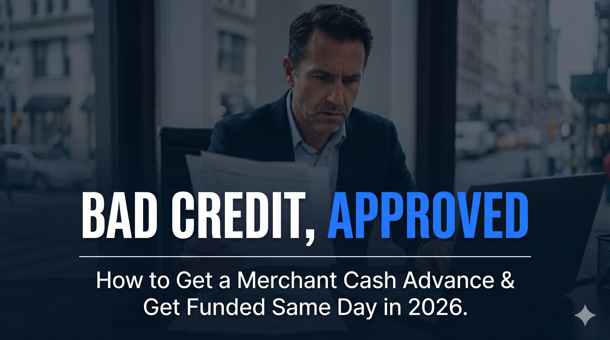 Merchant Cash Advance with Bad Credit: How to Get Approved and Funded Same Day in 2026