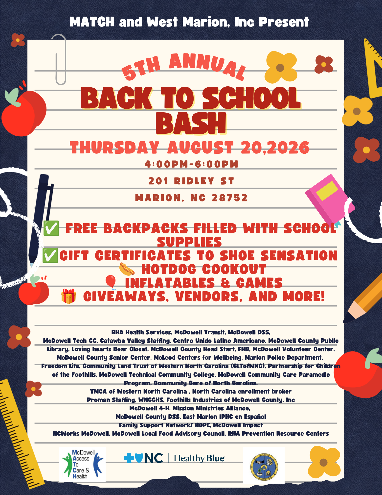 MATCH Back to School Resource Fair 