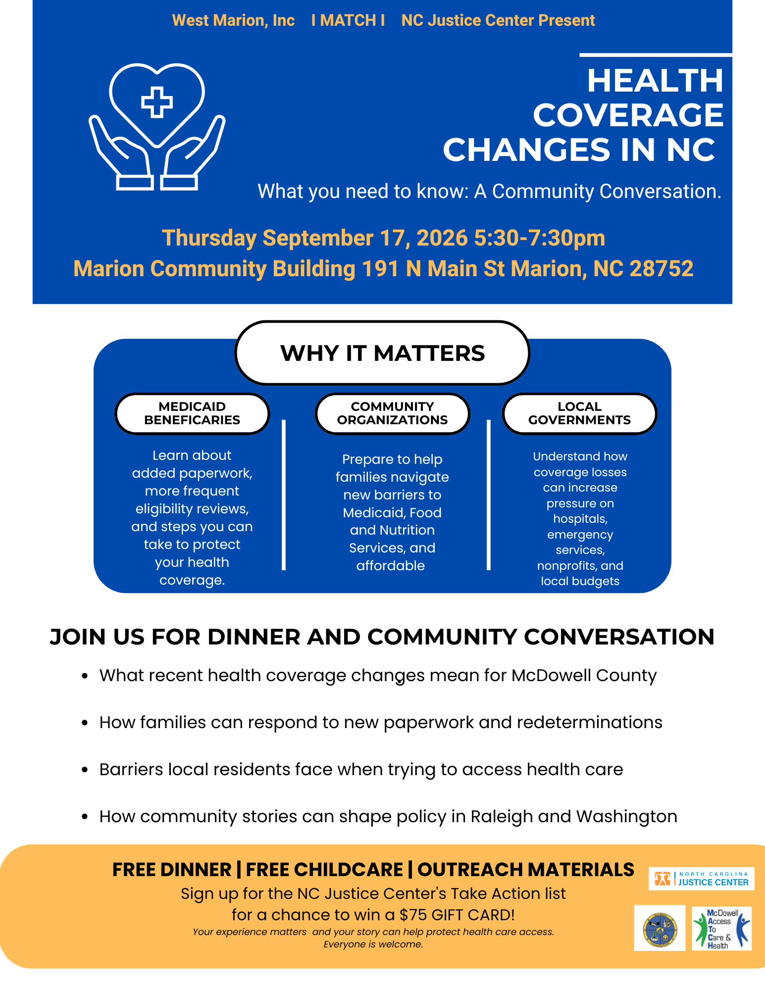 Health Coverage in NC is changing! 