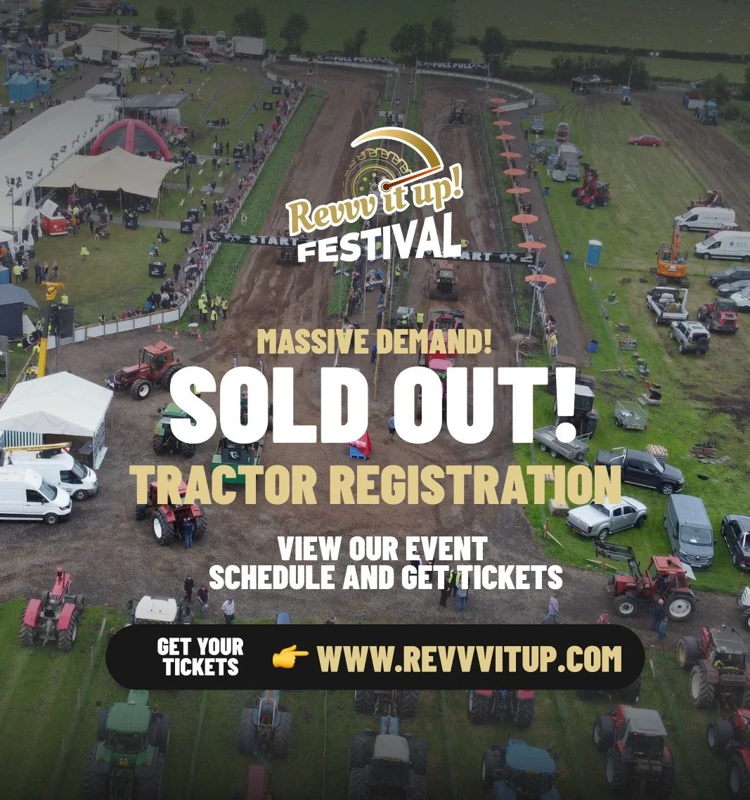 Our final spots are now all allocated. Sold out in 90 minutes!

Check out our line up, schedule and get tickets - www.revvvitup.com