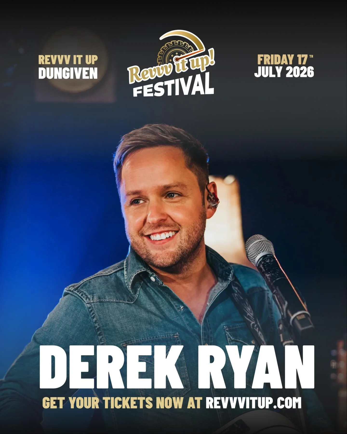 🎤 THE MUSIC LINE-UP IS STACKED FOR 2026 🎤

Five huge names. One unforgettable weekend in Dungiven.

We&rsquo;re bringing some of the biggest stars in country music to the stage at Revvv It Up Festival 2026 &mdash; with massive singalongs, headline 