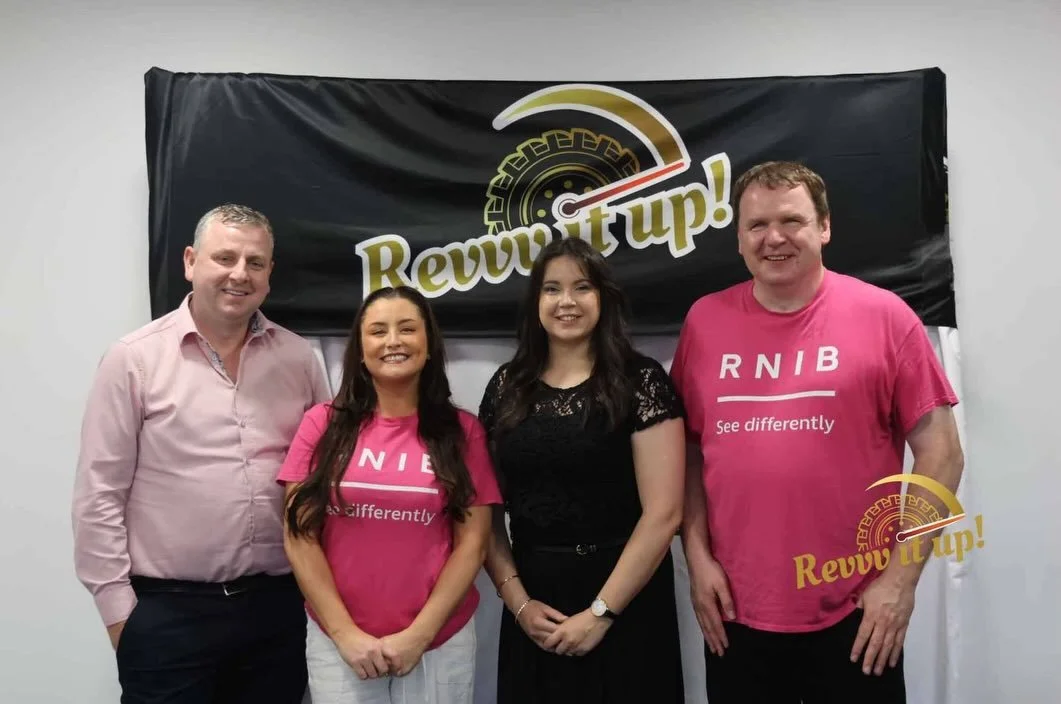 Community is a huge part of Revvv It Up Festival, and this year we&rsquo;re proud to welcome RNIB Northern Ireland as part of the weekend.

We recently met with Joe, Laura and Kirsty from Team RNIB NI, who are already gearing up for Revvv It Up 2026.