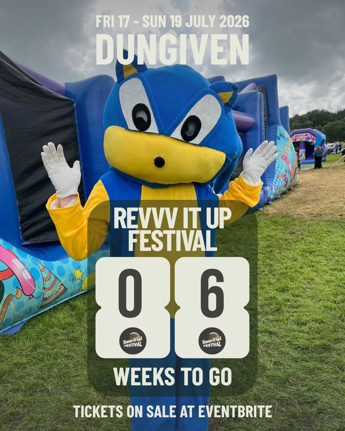 6 WEEKS TO GO 🎪🔥

The family fun is getting closer!

In just 6 weeks, Revvv It Up Festival 2026 returns to Dungiven for a packed weekend of tractor pulling, live country music, family entertainment, monster truck rides, lawnmower racing, camping an