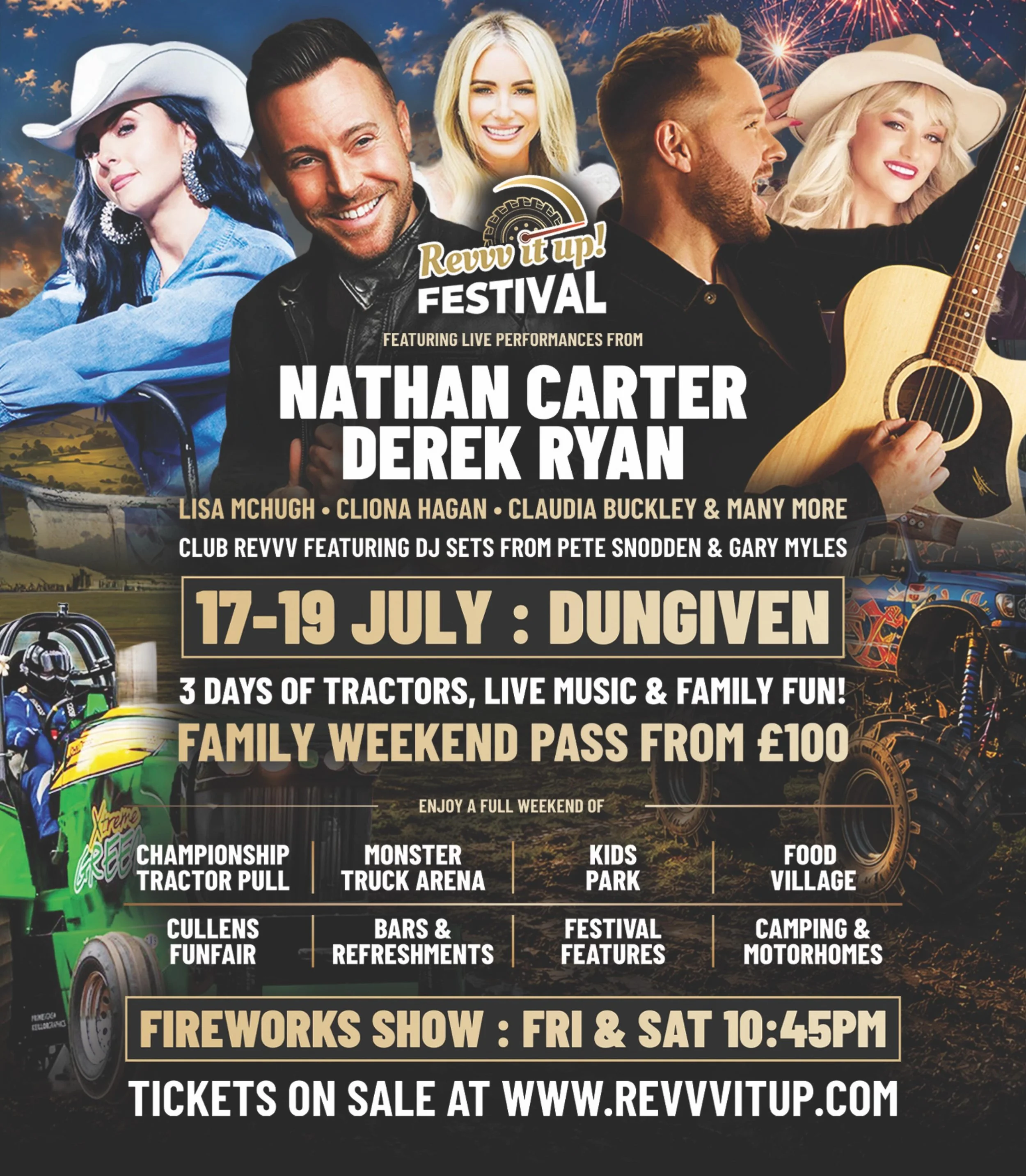 Three days of Revvv&rsquo;s in Dungiven this Summer&hellip; Something for all to enjoy!! 

Bring the whole family to Revvv It Up Festival 2026 in Dungiven for three days of tractors, live music, family fun and festival entertainment.

A Family Weeken