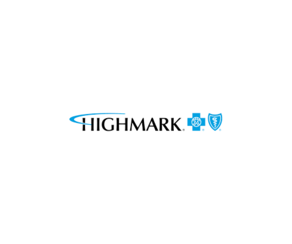 Highmark healthcare company logo with a blue cross and shield symbols.