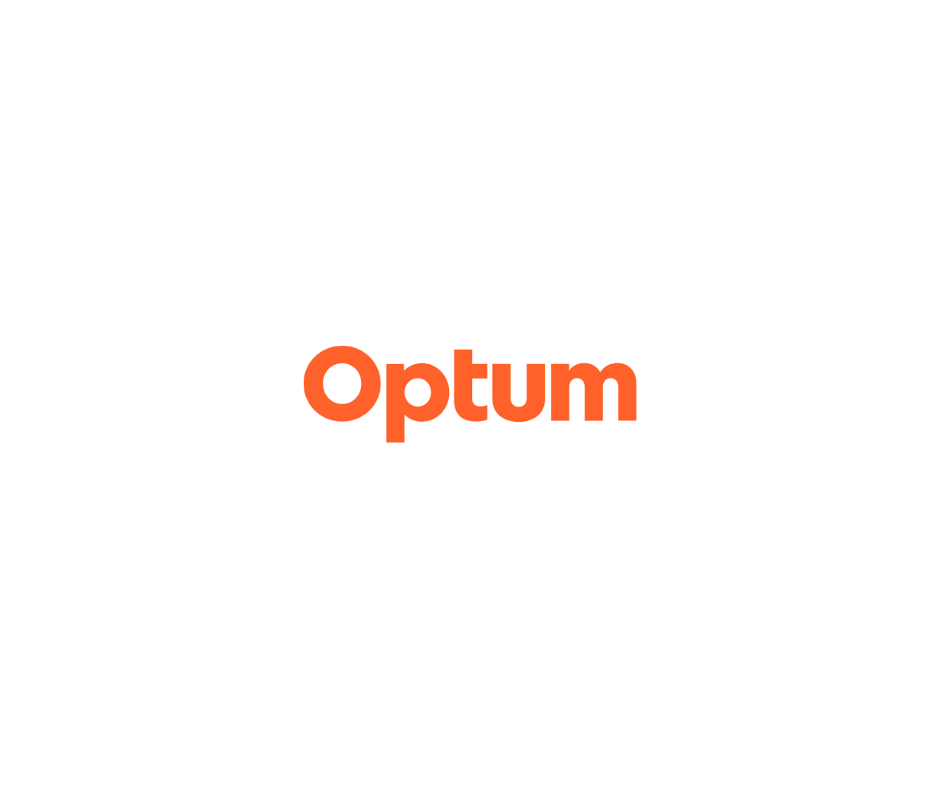 Optum logo in orange text on a white background.