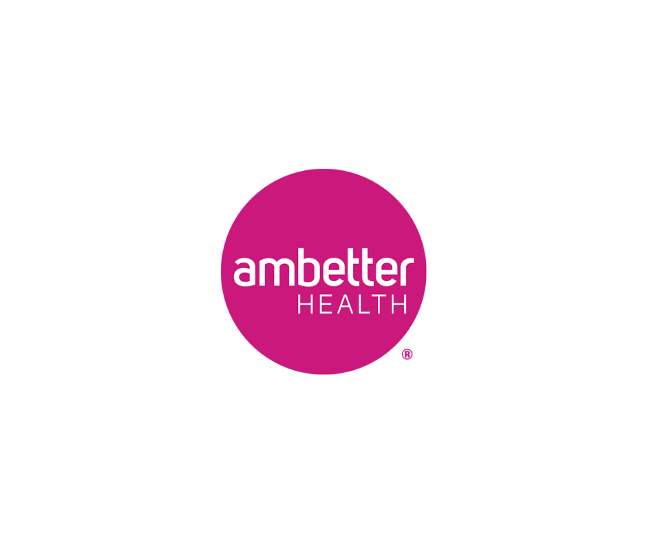 Amberter Health logo in a magenta circle with white text on a black background.