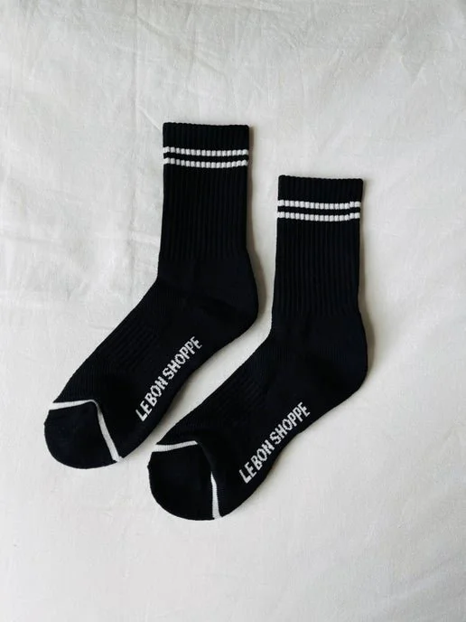 Le Bon Shoppe - Boyfriend Socks: Noir