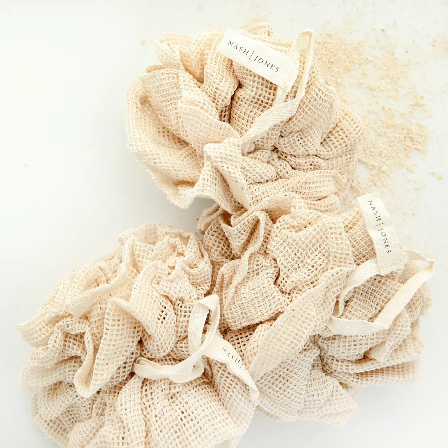 Nash and Jones - The Bath Pouf: 100% organic cotton net bath sponge