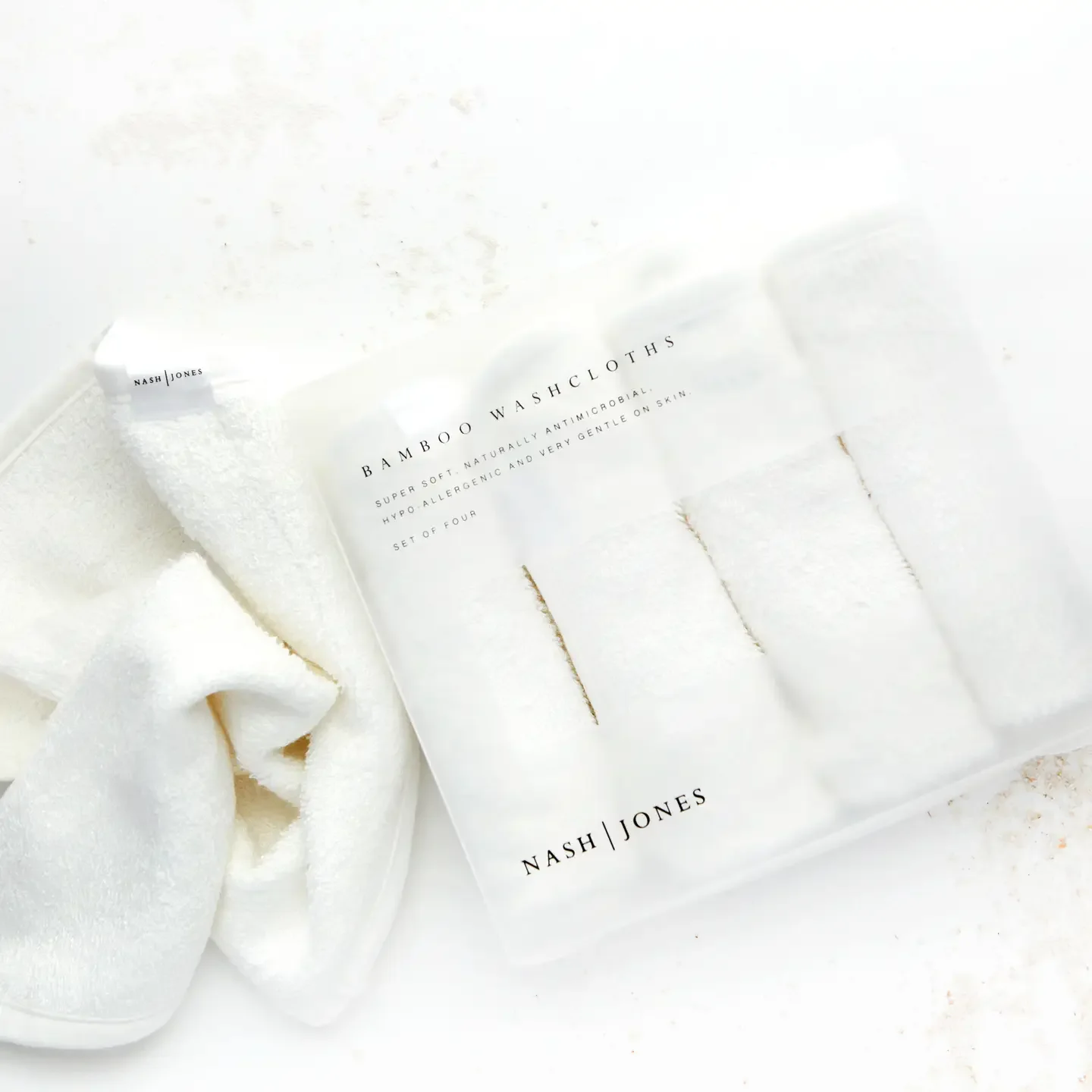 Nash and Jones - 100% Bamboo Washcloths: Facial Washcloths