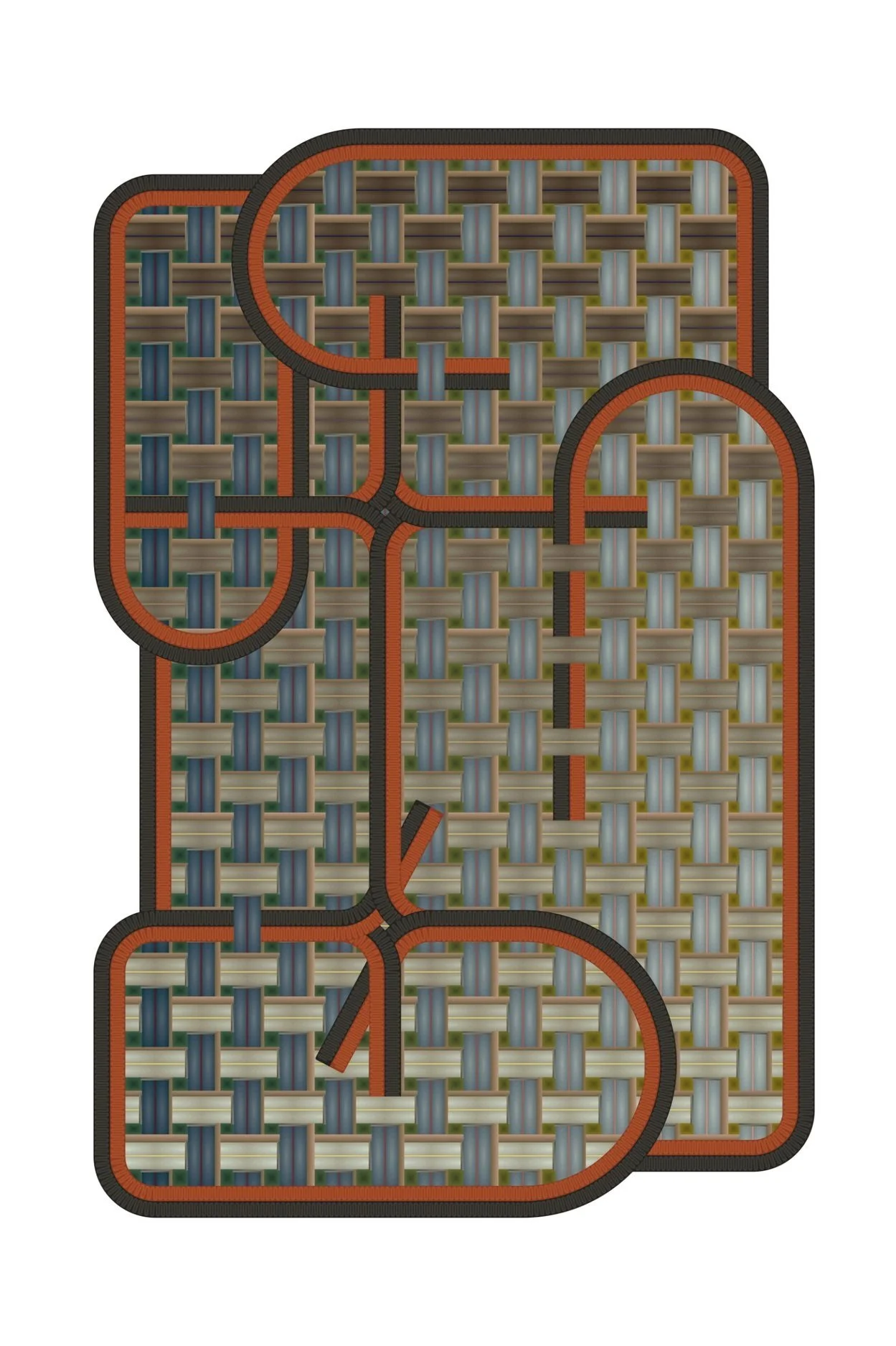 Moooi Carpets rug featuring a unique woven pattern, ideal for hospitality and commercial settings.