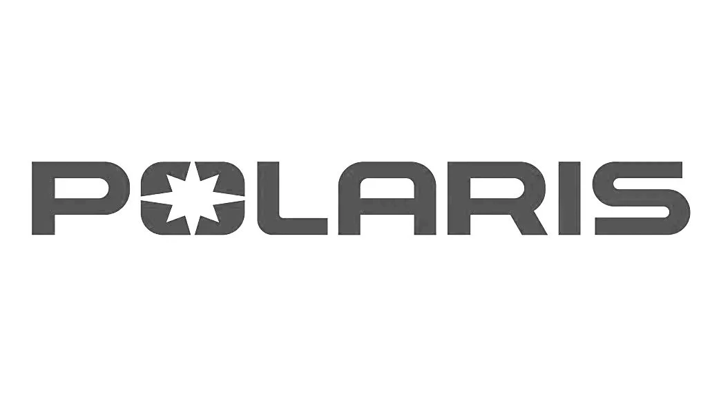 Polaris logo in black and white with a star symbol in place of the letter 'O'.