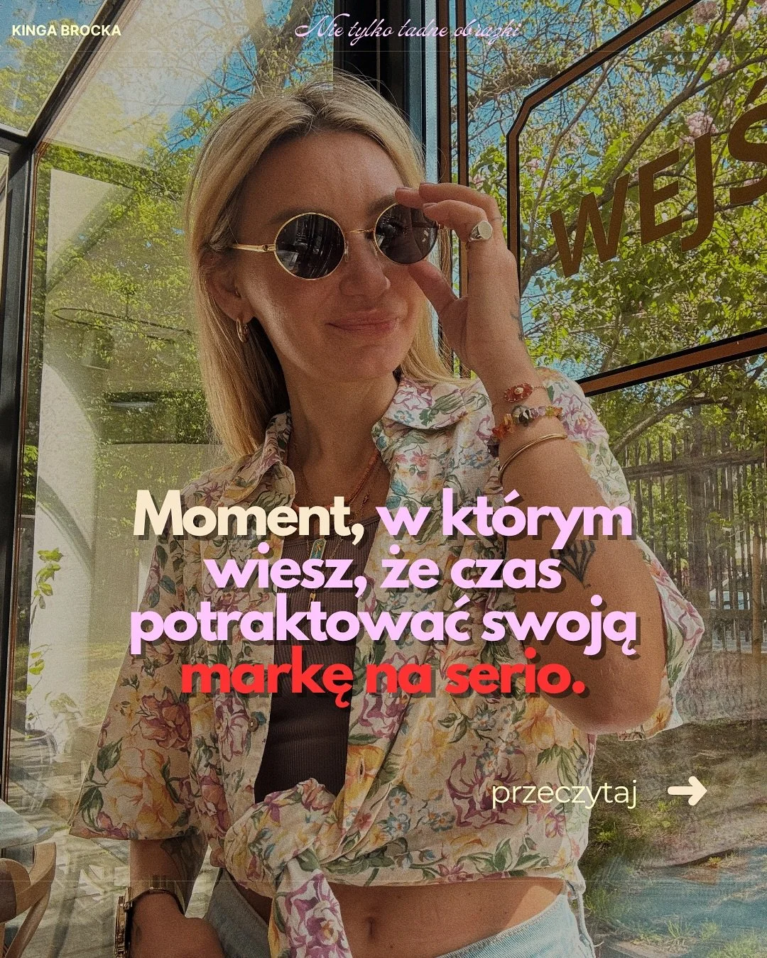 Każda z nas miała ten moment.
&bull; Tworzysz coś z pełną motywacją i prosto z serca, ale masz wrażenie,że nadal działasz po omacku. I czujesz, że nie chcesz kolejnego miesiąca &ldquo;od poniedziałku się ogarnę&rdquo;. Że Twoja marka zasługuje na wię