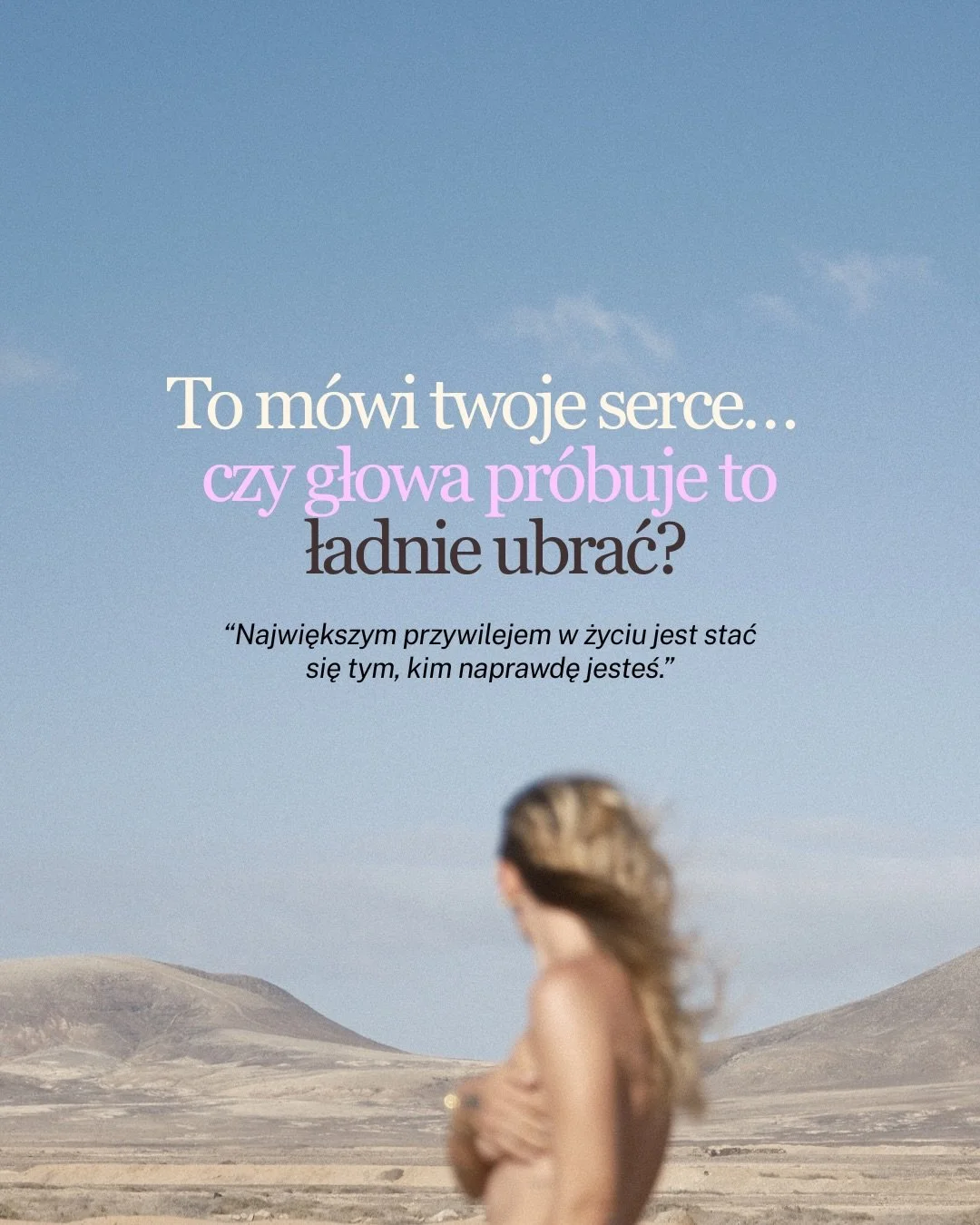 To jest dla mnie najważniejsze w tej pracy.
Pom&oacute;c Ci wydobyć to miejsce, kt&oacute;re często uciszasz.
To jest głos tej naszej wrażliwej części. Tej, kt&oacute;ra bardzo często jest zagłuszana przez krytyczną głowę.
 Na campie uczymy się rozpo