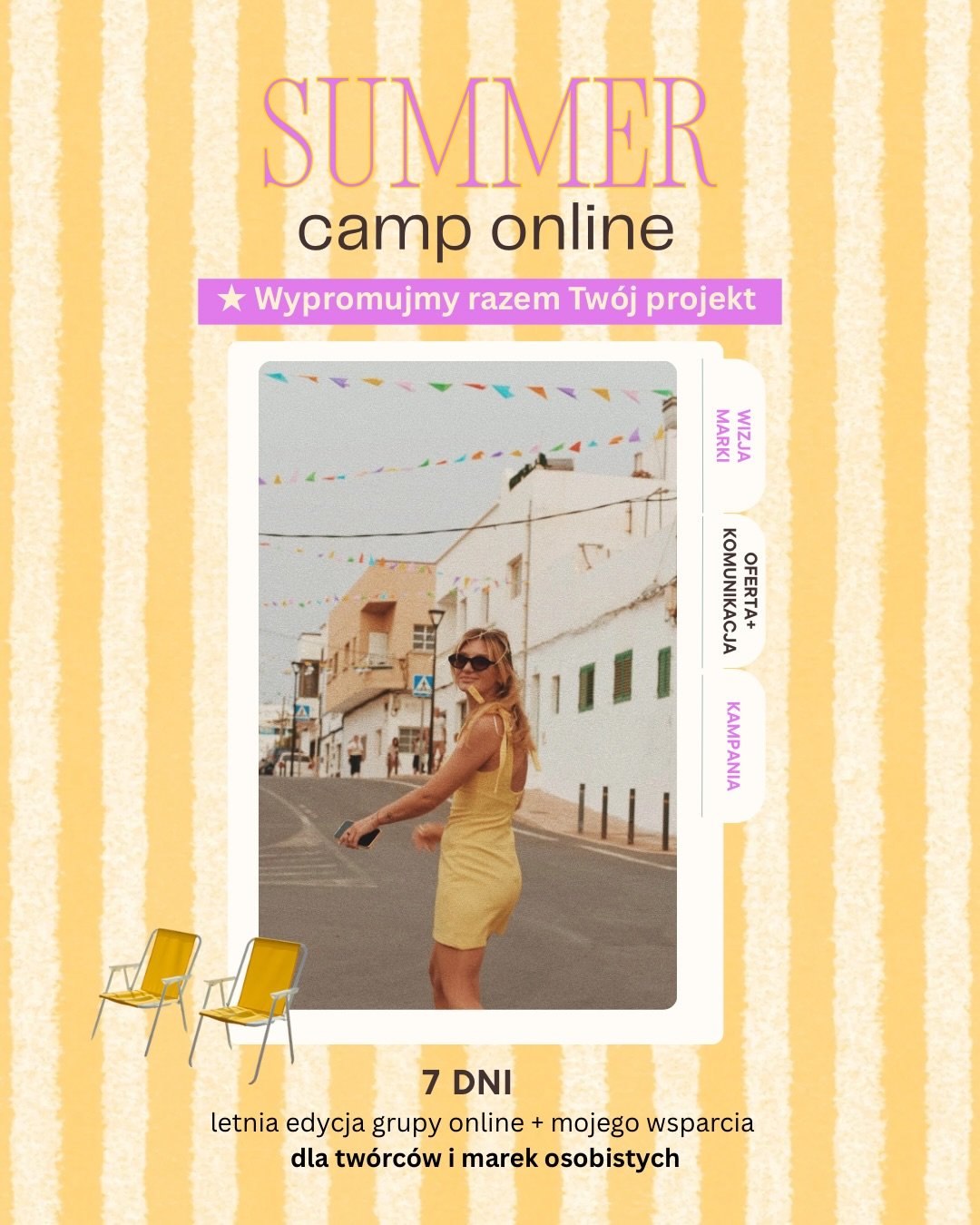 No dobra, robimy to ☀️
Od kilku dni chodził za mną pomysł, żeby stworzyć letnie creative studio online dla os&oacute;b, kt&oacute;re chcą wypromować sw&oacute;j projekt, ofertę, usługę albo produkt.

I im dłużej słucham was, waszych pomysł&oacute;w, 