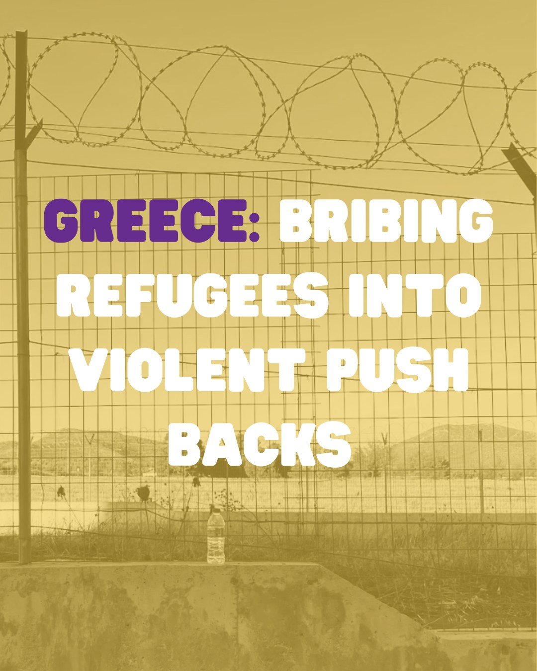 In a BBC investigation, refugees have been found recruted by the greek authorities to violently push back new refugees coming in for an exchange of money and papers. This messed up turn around puts even more pressure on people in need. Push backs are
