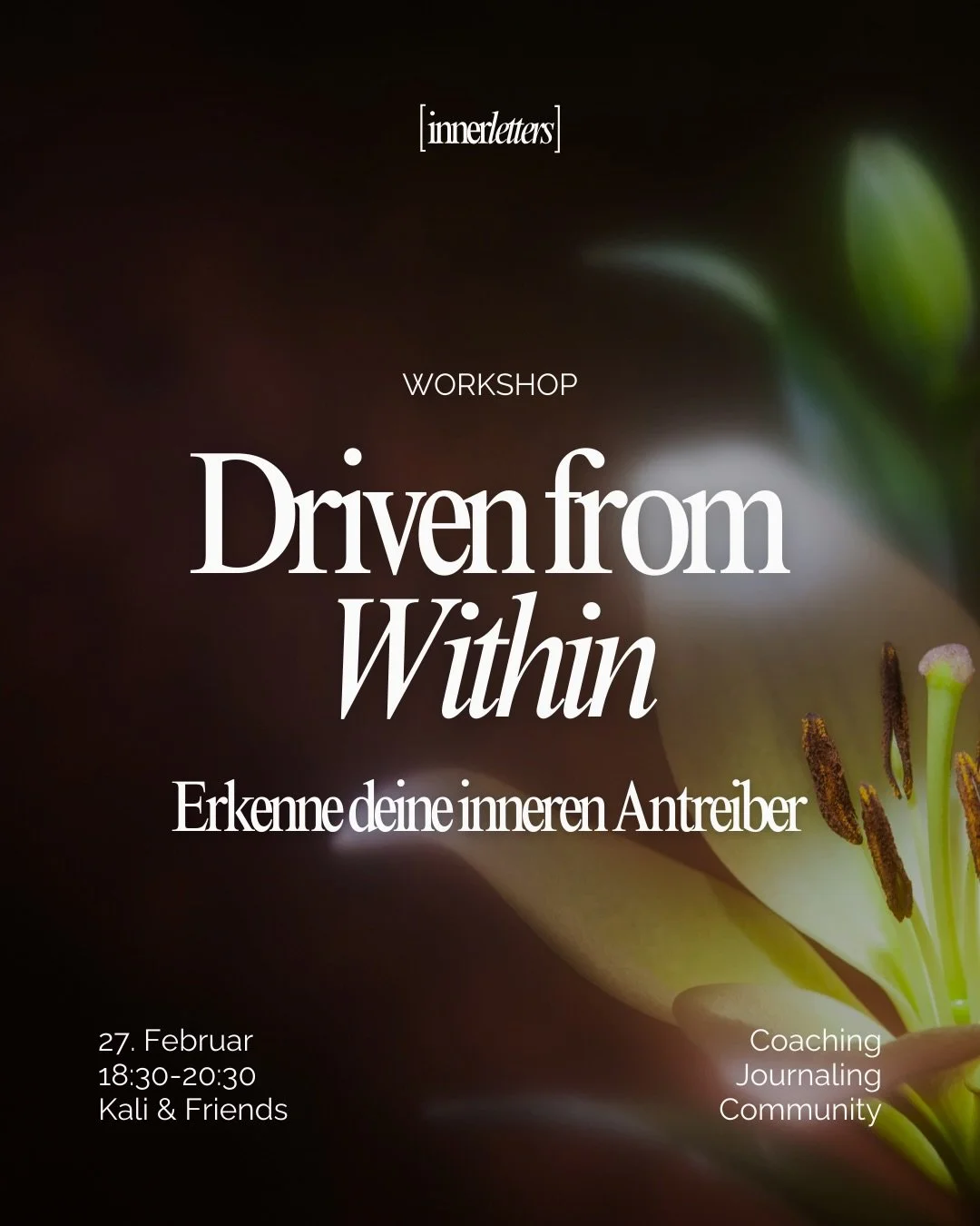 Kennst du deine inneren Antreiber? 🐎 

Das Konzept beschreibt jene inneren Stimmen, die uns im Alltag pushen - aber auch hemmen k&ouml;nnen. 

Typische S&auml;tze:

- Sei perfekt!
- Sei stark!
- Mach es anderen recht!

In diesem Workshop lernst du d