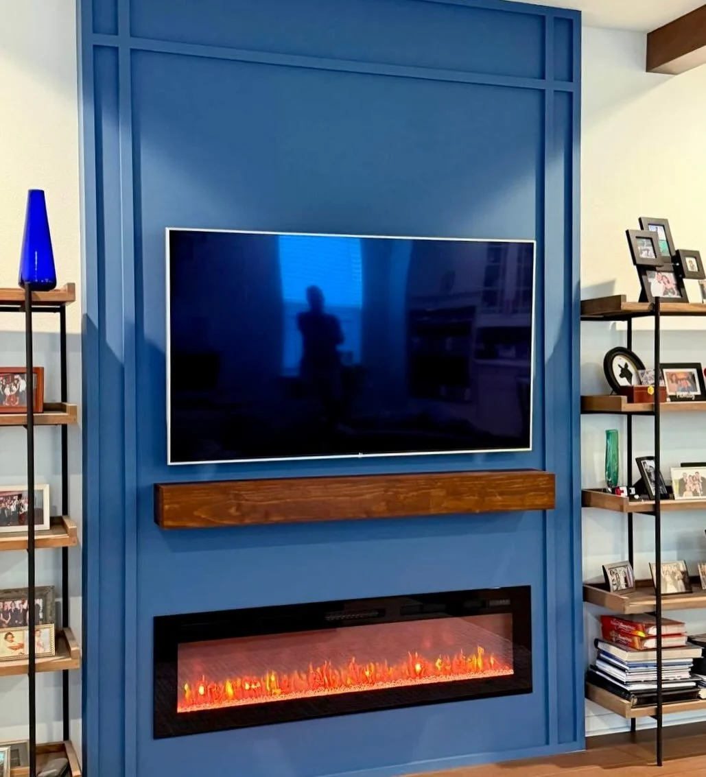 Fireplace Media Wall and Entertainment Built-In in Altamonte Springs, Florida | tvmediawall.com