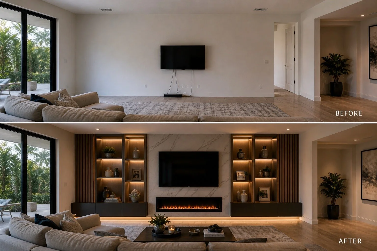 Custom Media Wall Builders in Florida