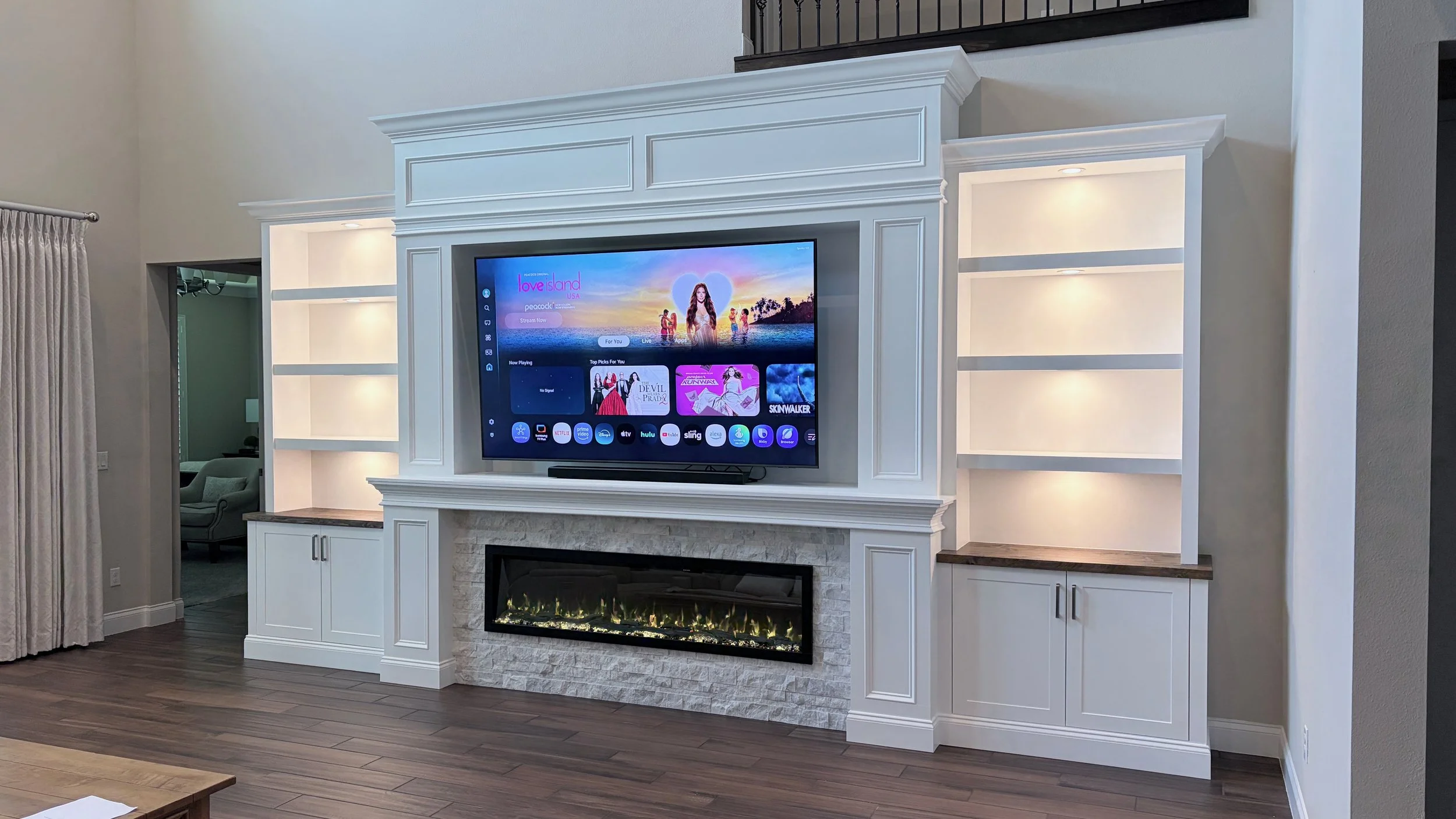 Signature Classic Built-In Entertainment Center with Fireplace