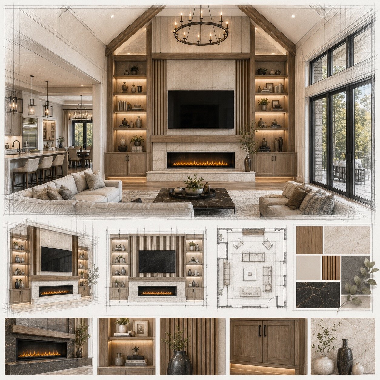 Fireplace Media Walls for Carolina Great Rooms (2026 Design Guide)