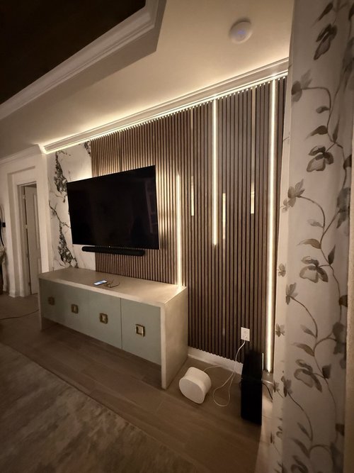 Tampa Floating TV Panel Media Wall | Florida Media Walls