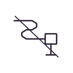 Electrical schematic diagram with symbols for components and connections.
