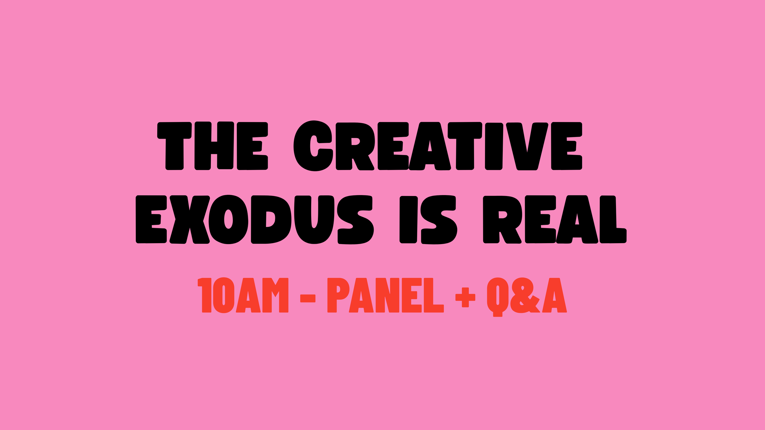 The Creative Exodus Is Real