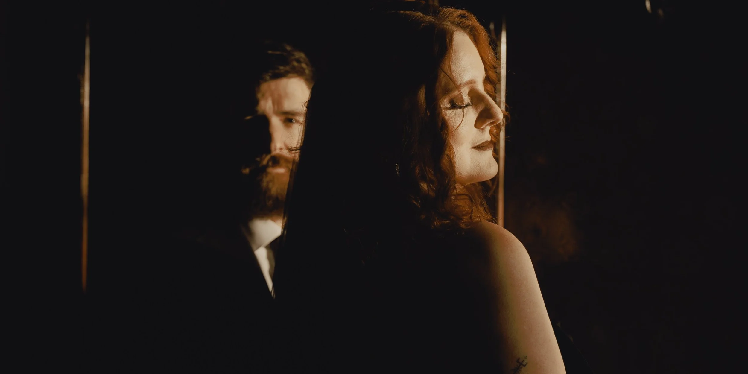 Culzean castle elopement photography bride and groom evening sun indoors