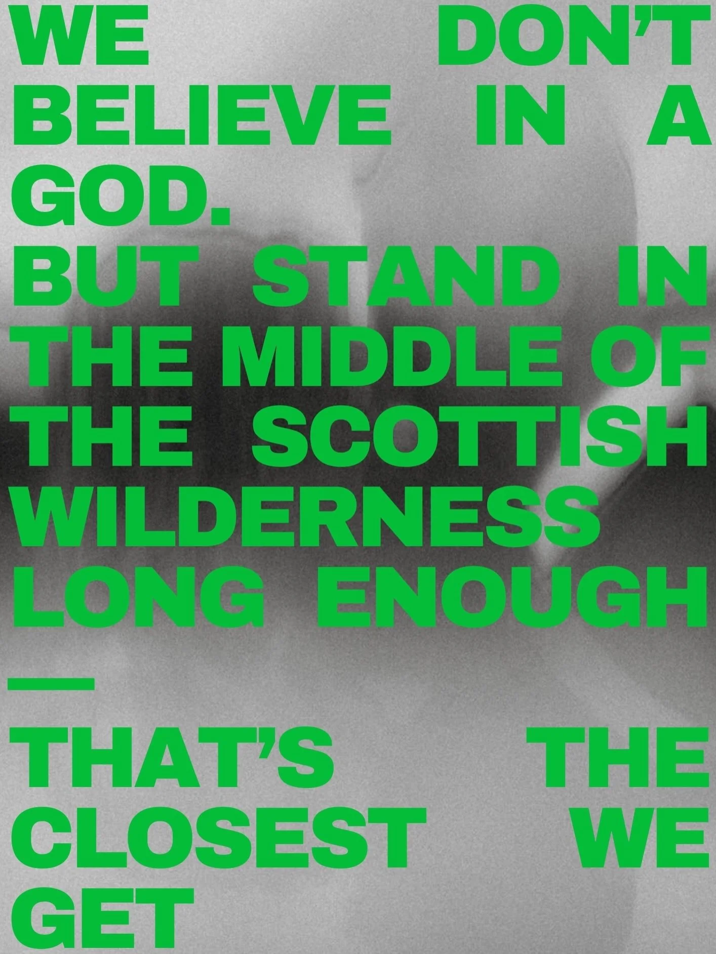 We don&rsquo;t believe in God.

But stand out here long enough&hellip;
and something shifts.

Not in a &ldquo;found religion&rdquo; kind of way.
More like&hellip; you recognise something in yourself. In the people beside you. In the silence. In the c