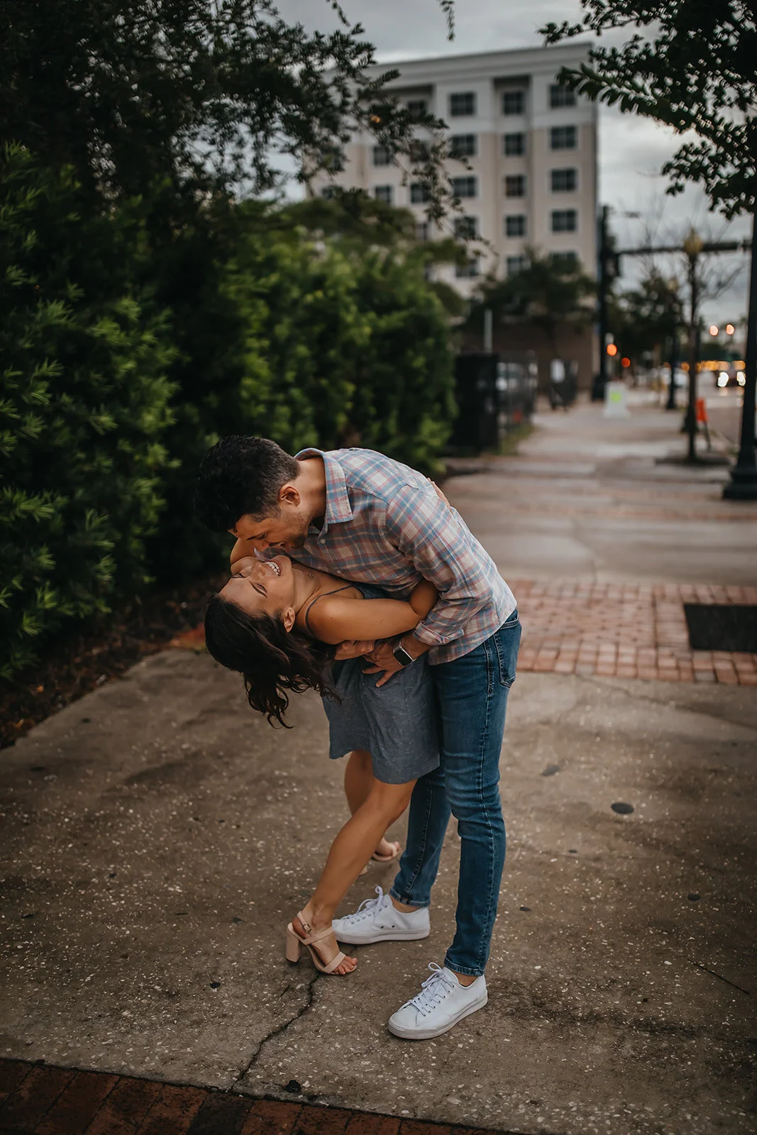 Katie + Brent's Downtown Tampa Engagement Session