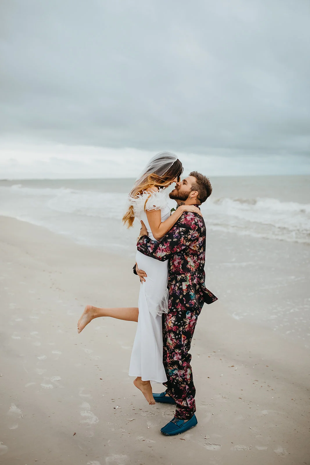 Nina + Mark's Intimate Beach Wedding