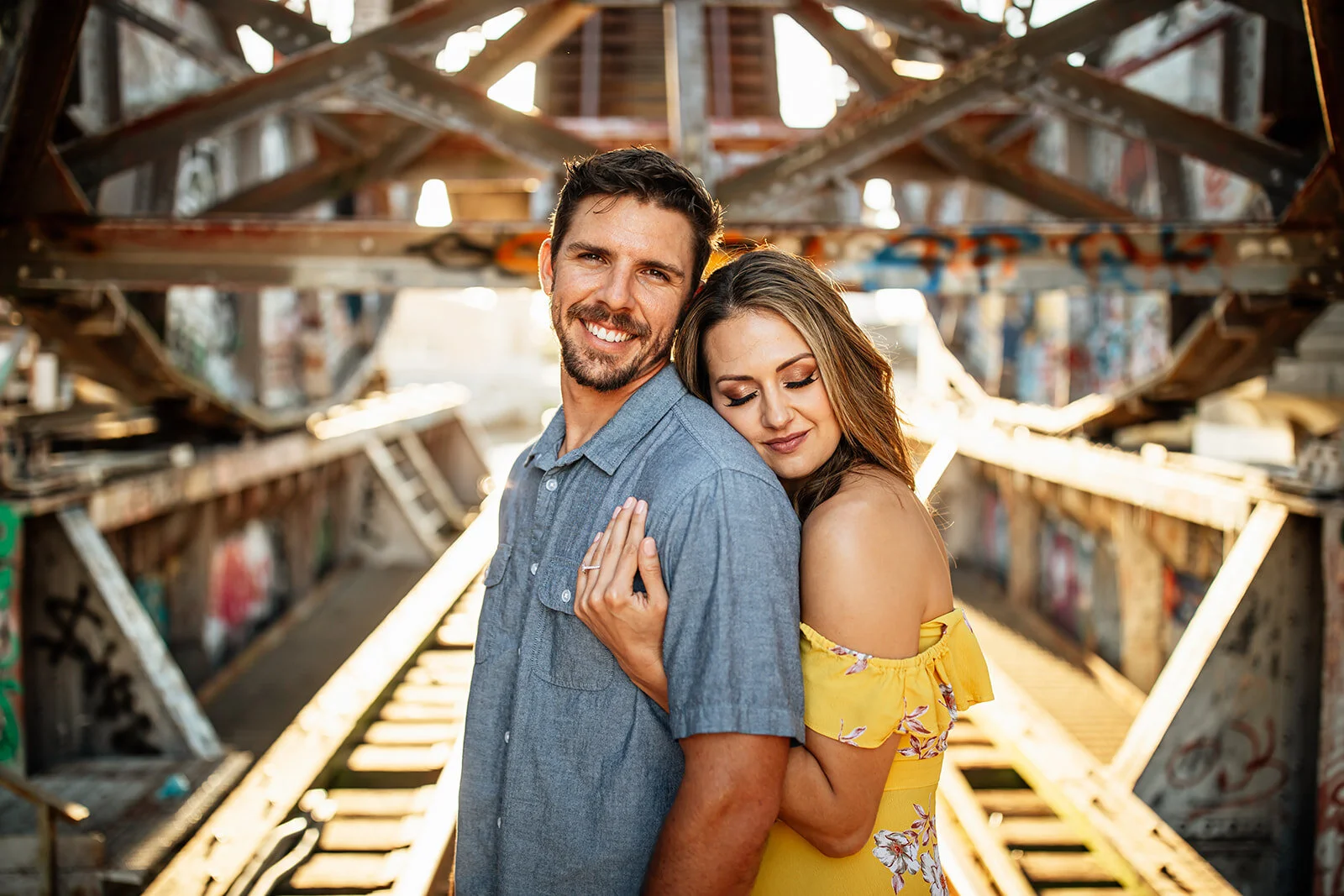 Tampa Wedding Photographer Engagement Session Downtown Tampa Riverwalk
