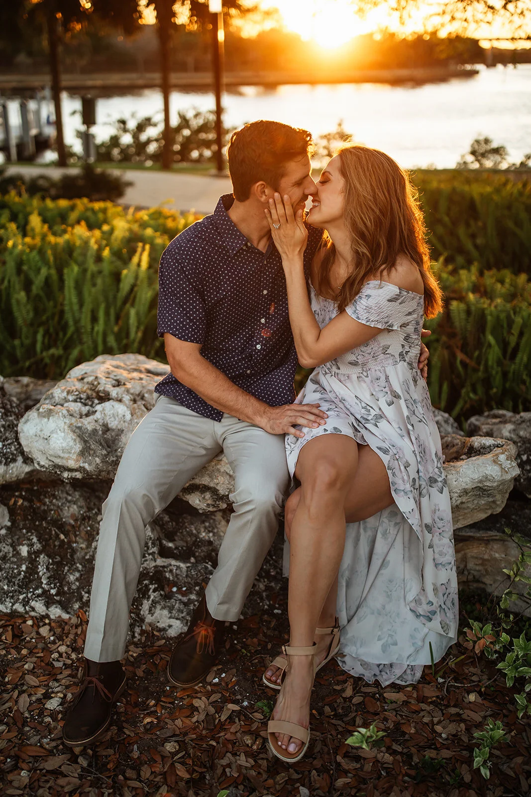 Tampa Wedding Photographer Engagement Session Downtown Tampa Riverwalk