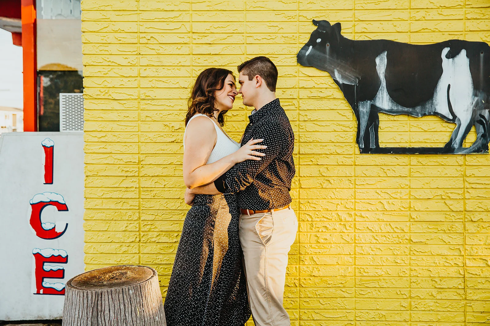Tampa Engagement Session Tampa Wedding Photographer Ice Cream Shop Engagement Session Rad Red Creative