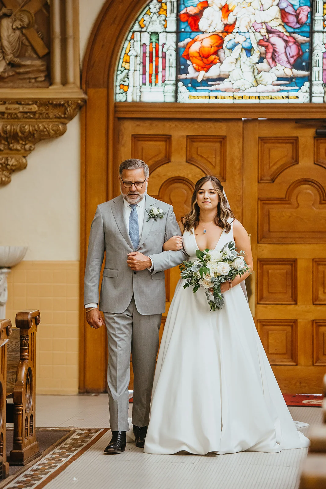 Rad Red Creative Tampa Wedding Photographer Downtown Tampa Wedding Sacred Heart COVID Wedding