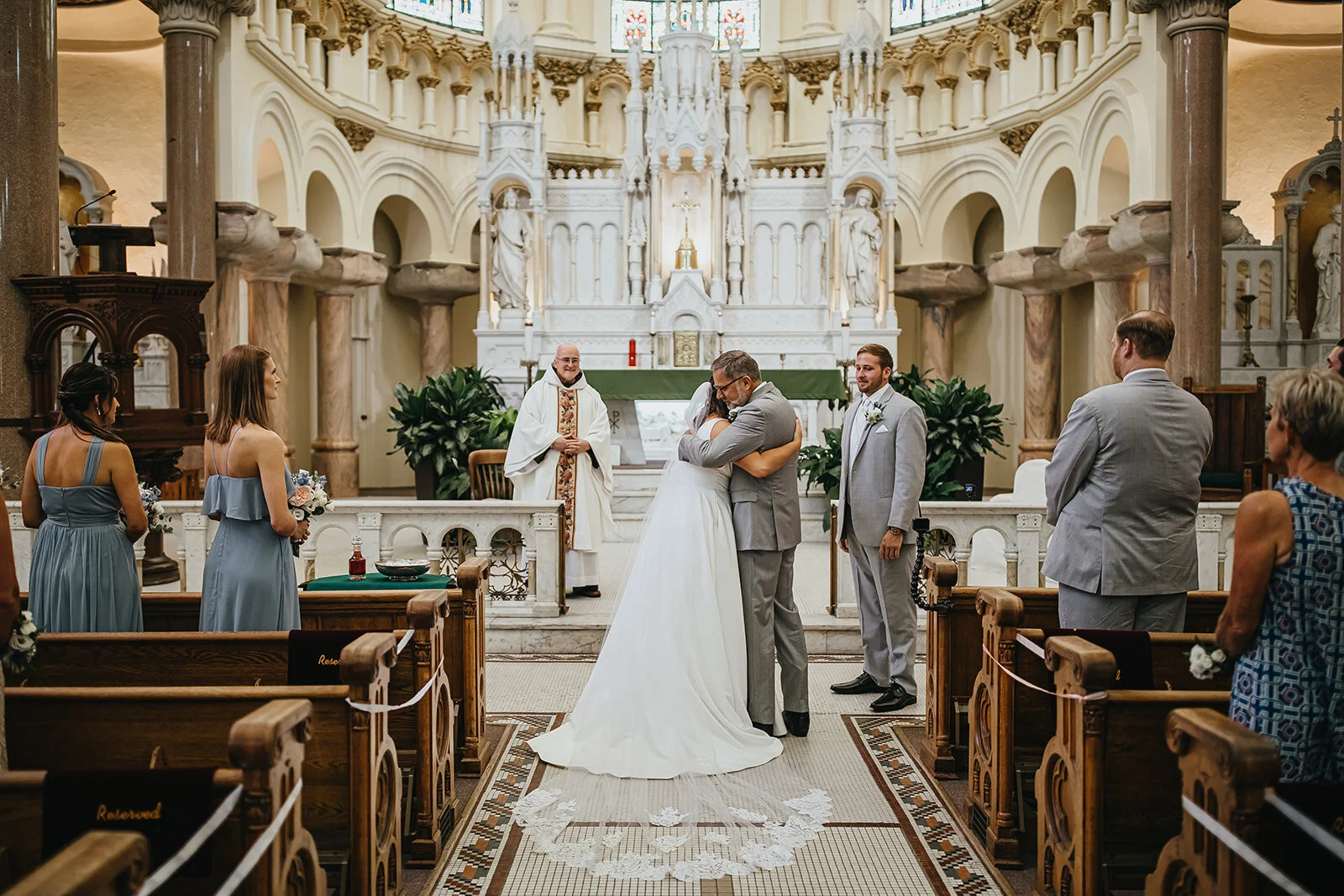 Rad Red Creative Tampa Wedding Photographer Downtown Tampa Wedding Sacred Heart COVID Wedding